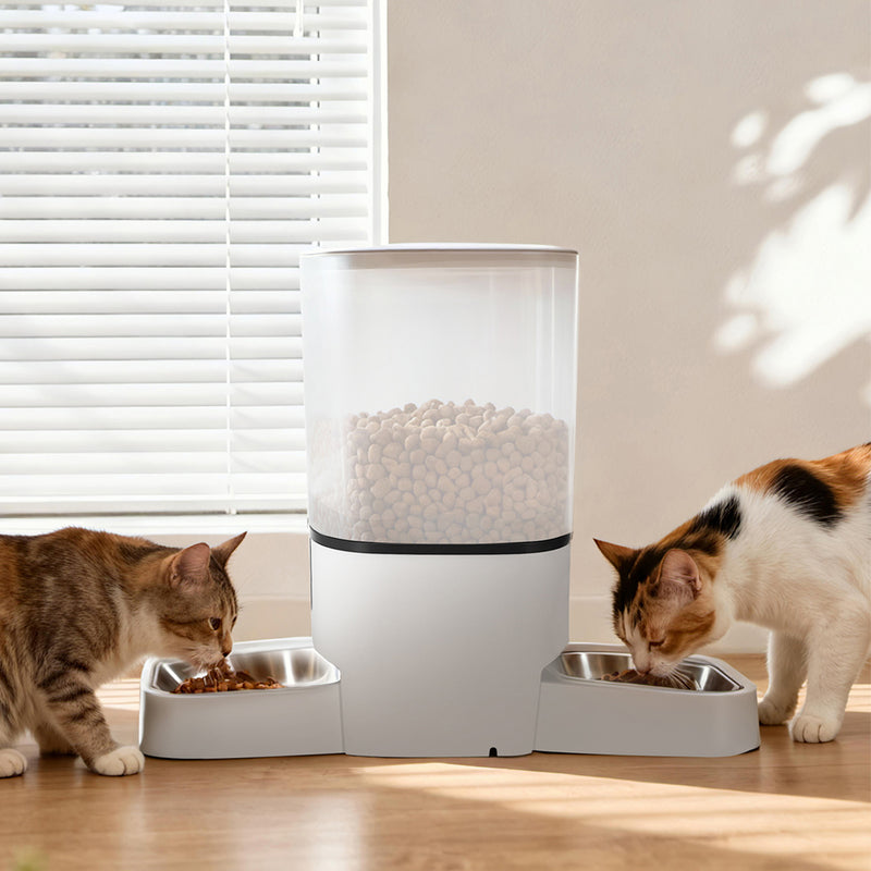 PaWz 6L Automatic Pet Feeder 2 Bowl Food Dispenser