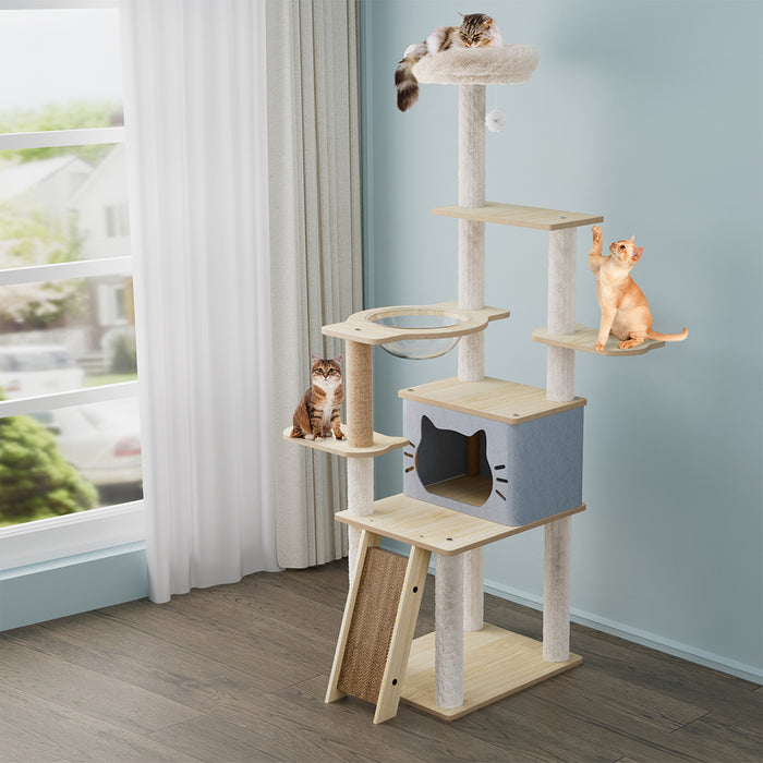 Pawz Cat Tree Tower Large Scratcher Condo House 160cm-2052531524066217991