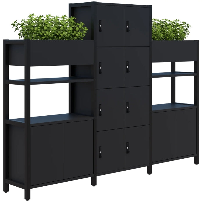 Grid 40 Locker / Planter Display Wall - 4-5 Tier