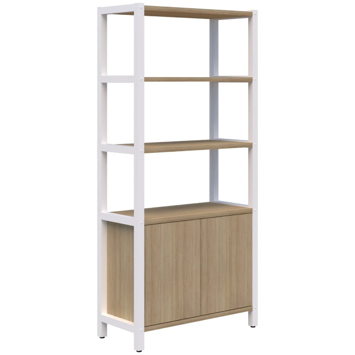 Grid 40 Storage / Open Display Wall - 5 Tier