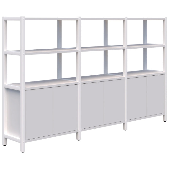 Grid 40 Storage / Open Display Wall - 4 Tier