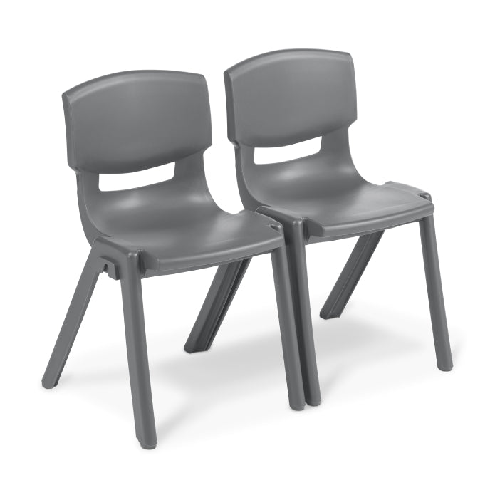 Eden Squad Chair Integrated Links Grey