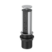 Desk Pop Up Power Outlet Silver