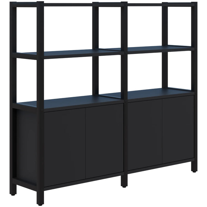 Grid 40 Storage / Open Display Wall - 4 Tier