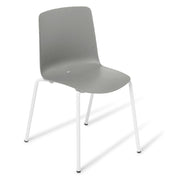 Eden Coco 4-Leg Chair White & Gray
