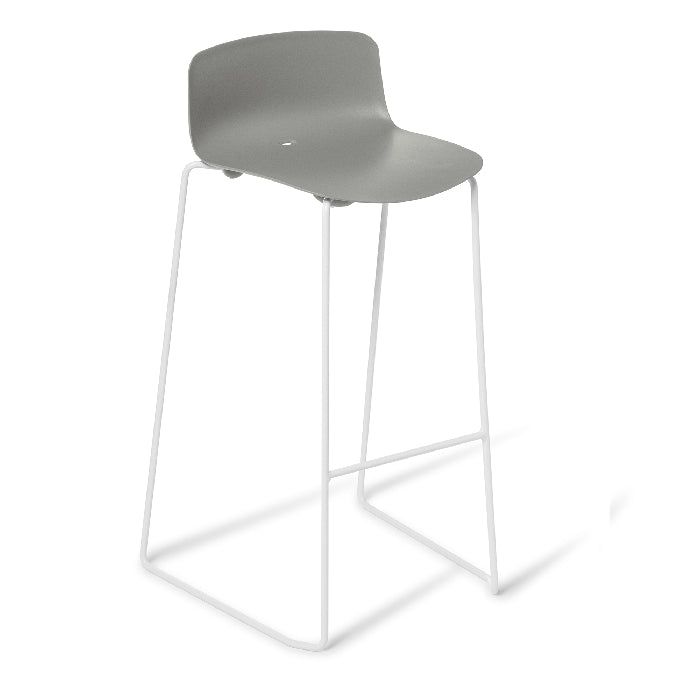 Eden Coco Bar Stool White & Gray