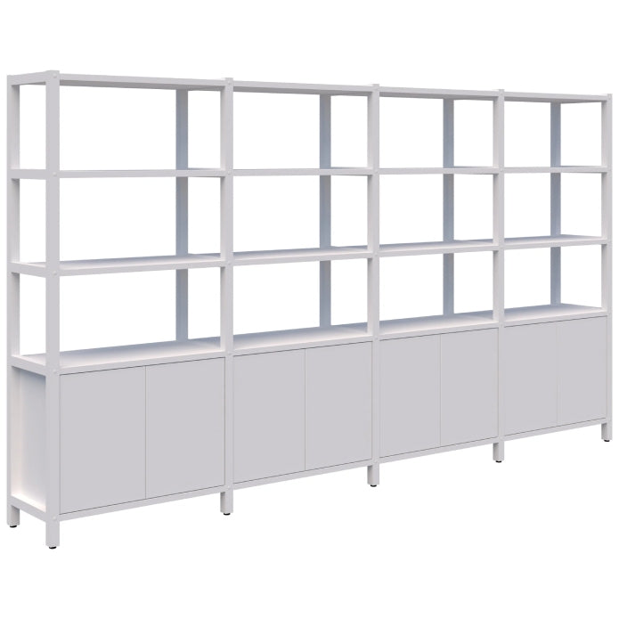 Grid 40 Storage / Open Display Wall - 5 Tier