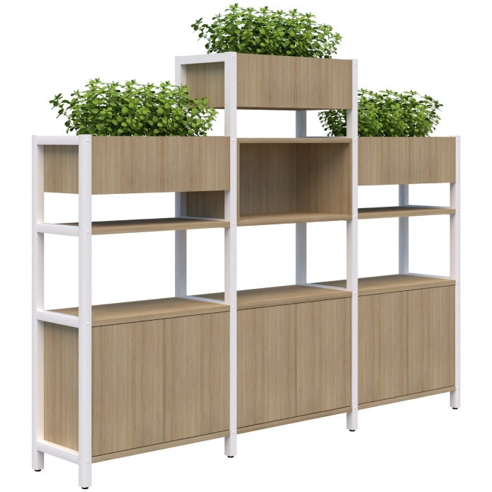 Grid 40 Storage / Planter Display Wall - 4-5 Tier