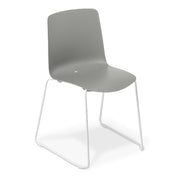 Eden Coco Sled Chair White & Gray
