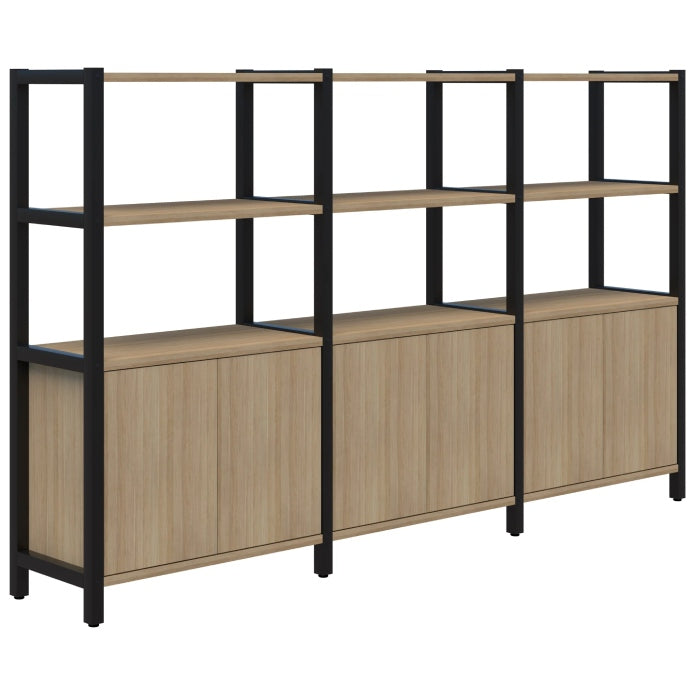 Grid 40 Storage / Open Display Wall - 4 Tier