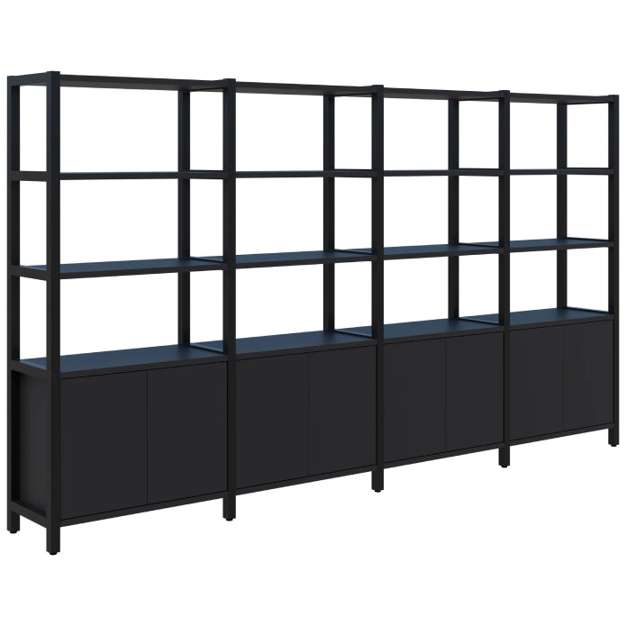 Grid 40 Storage / Open Display Wall - 5 Tier
