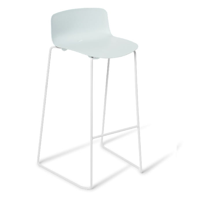Eden Coco Bar Stool White & Light Blue