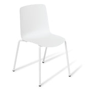 Eden Coco 4-Leg Chair White & White