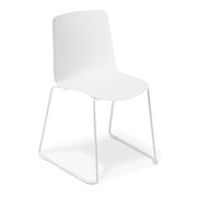 Eden Coco Sled Chair White & White