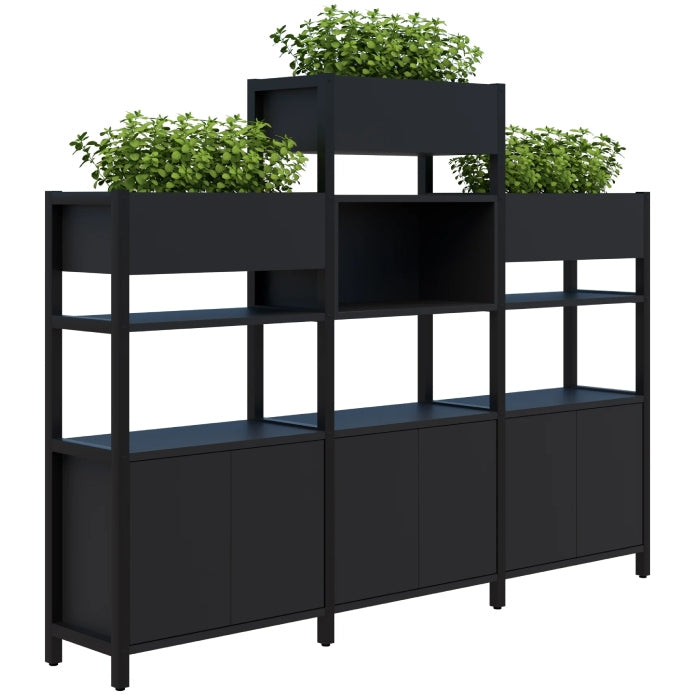 Grid 40 Storage / Planter Display Wall - 4-5 Tier