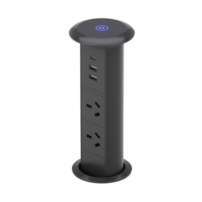 Motorised Pop Up Power Point w/USB-C and Qi