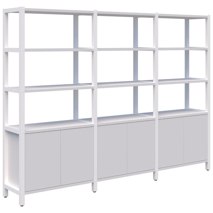 Grid 40 Storage / Open Display Wall - 5 Tier