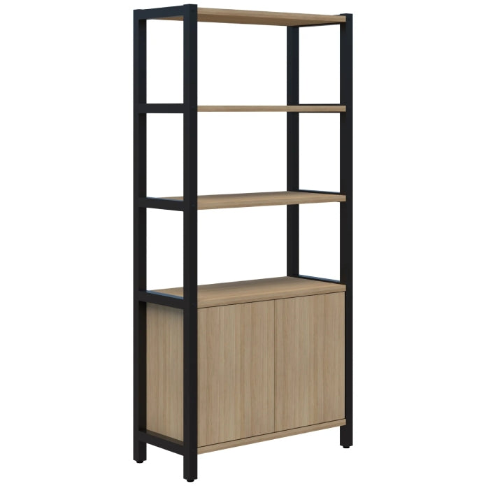 Grid 40 Storage / Open Display Wall - 4 Tier