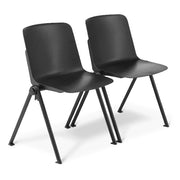 Eden Scout 4-Leg Chair with Integrated Links Black