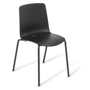 Eden Coco 4-Leg Chair Black & Black
