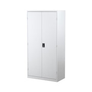 Steelco Stationery Cabinet with Perforated Doors Three Shelves White Satin
