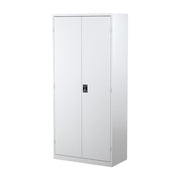 Steelco Stationery Cabinet with Perforated Doors Four Shelves White Satin