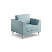 Eden Shanghai Chair Chrome Feet in Keylargo Flynn Duckegg