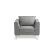 Eden Shanghai Chair Chrome Feet in Keylargo Keylargo Ash