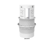 Quad-Sided, Pop Up Power Point w/ 2x USB, 1x HDMI, 1x RJ45 & Qi