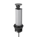 Brushed Stainless Steel, Black Face, Pop Up Power Outlet