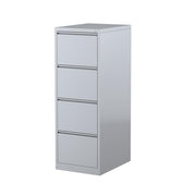 Steelco Mercury Filing Cabinet Four Drawer Silver Grey