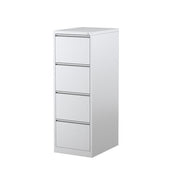 Steelco Mercury Filing Cabinet Four Drawer White Satin