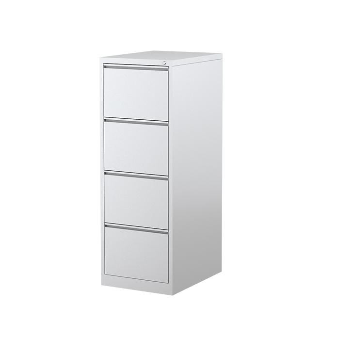Steelco Mercury Filing Cabinet Four Drawer White Satin