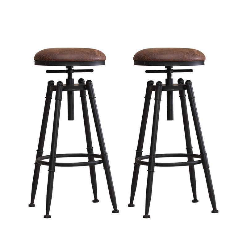 Levede 2x Industrial Bar Stools Kitchen