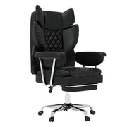 Levede Gaming Office Chair High Back PU Leather Black