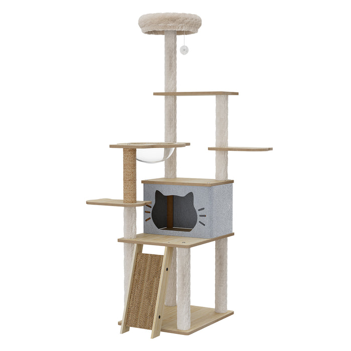 Pawz Cat Tree Tower Large Scratcher Condo House 160cm-2052531524066217984