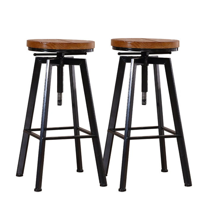 Levede 2x Bar Stools Industrial Kitchen-2052531749619109888