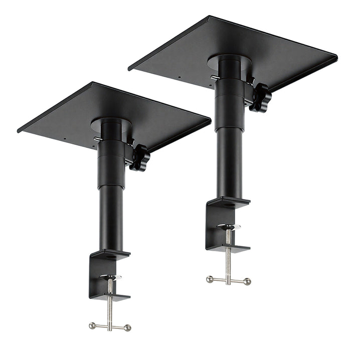 Levede 2x Desk Clamp Speaker Stands Set Adjustable Rotatable Monitor CD Player