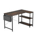 Levede L Shaped Computer Desk Corner Desk Brown-2052531472241397760