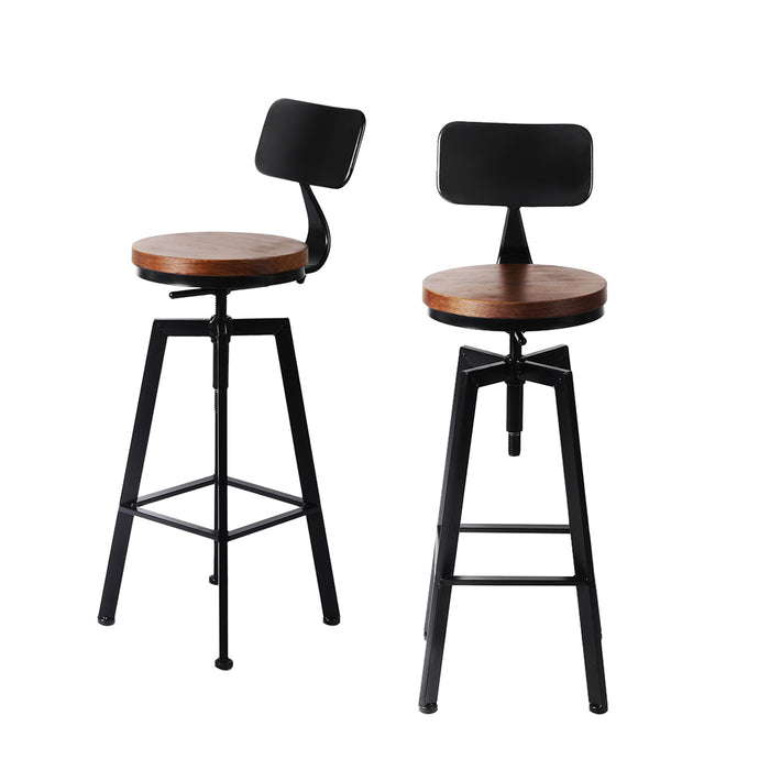 Levede 1x Industrial Bar Stools Kitchen-2052531294772006912