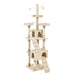 PaWz Cat Tree Scratching Post Scratcher Beige-2052531293081702400