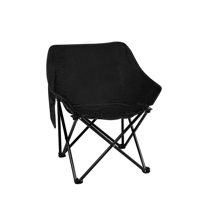 Levede Folding Camping Moon Chair Lightweight Black-2052531628261117952
