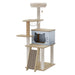Pawz Cat Tree Tower Scratcher Wood Condo House 120cm-2052531523894251520