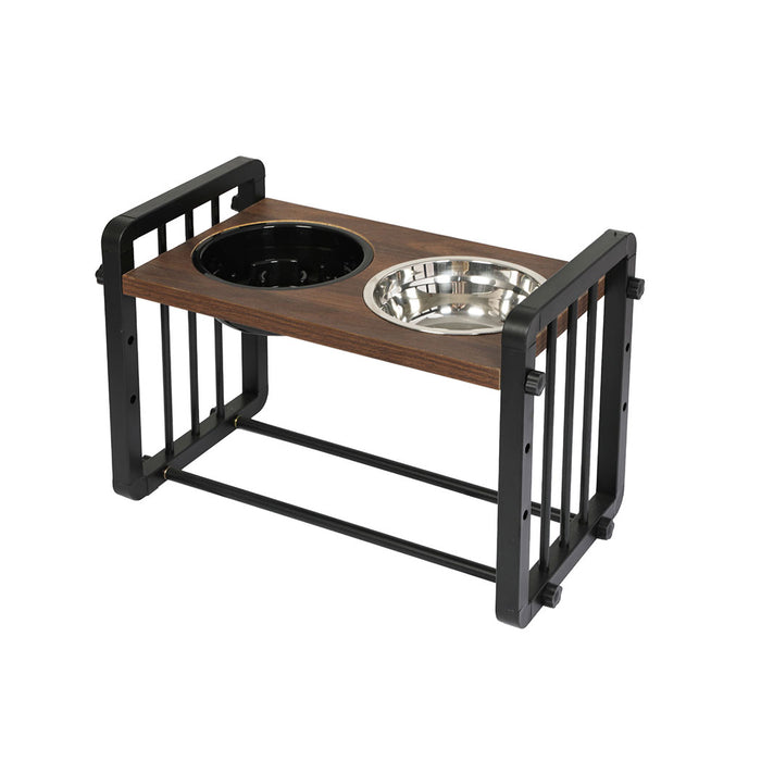 PaWz Adjustable Height Pet Feeder Elevated Medium-2052531675006636032