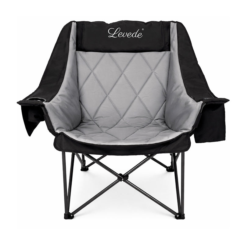 Levede Folding Camping Chair Extra Large Outdoor Portable Fishing Travel Seat
