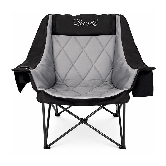 Levede Folding Camping Chair Extra Large Outdoor Portable Fishing Travel Seat-2052531445183942657