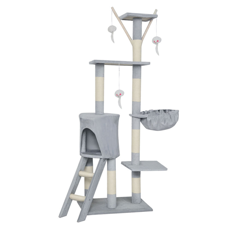 Pawz Cat Tree Scratching Post Scratcher 143cm Climbing