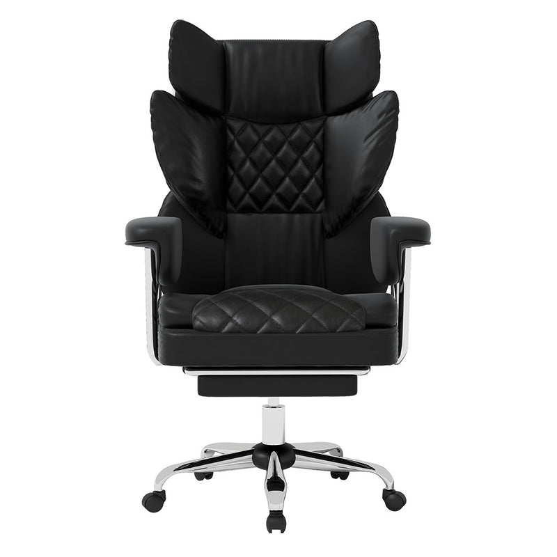 Levede Gaming Office Chair High Back PU Leather Black