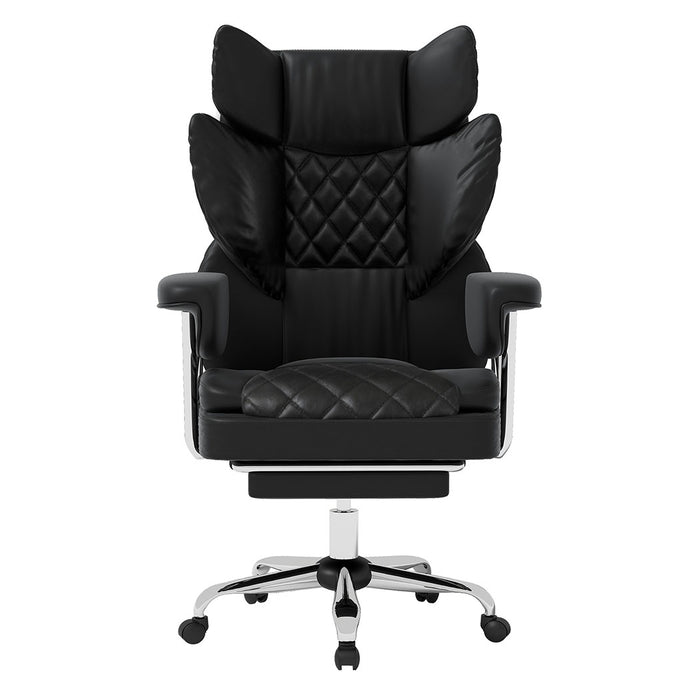 Levede Gaming Office Chair High Back PU Leather Black-2052531824357412865