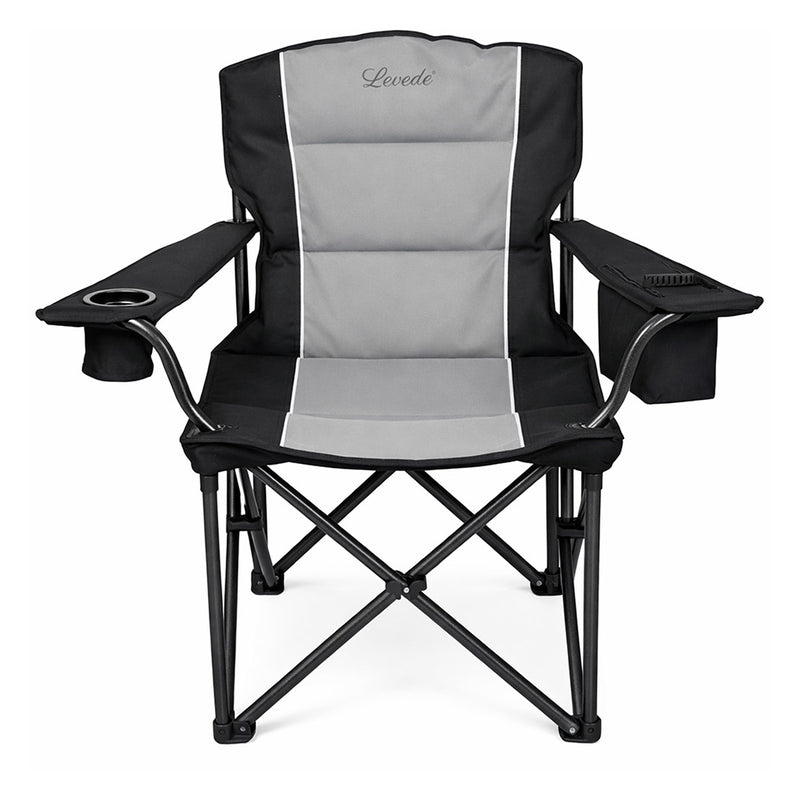 Levede Camping Chair Large Folding Outdoor Portable Fishing Picnic Travel Seat